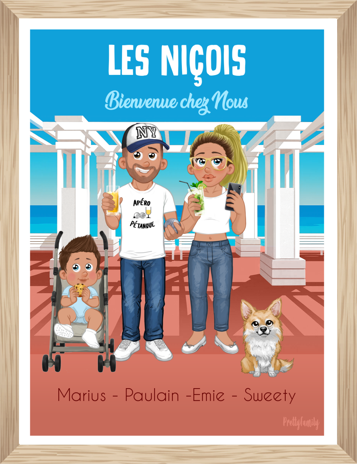 Póster de un retrato personalizado